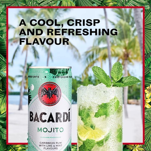 Bacardi Mojito Premix Rum Cocktail thumbnail 2