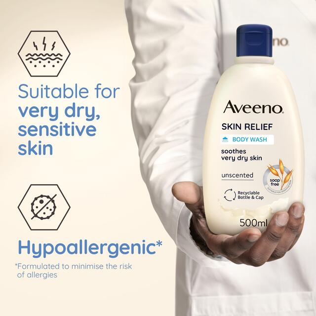 Aveeno Skin Relief Moisturising Body Wash for Very Dry Skin thumbnail 5