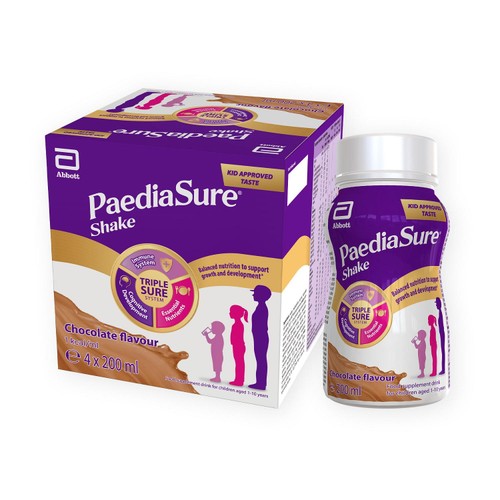 PaediaSure Shake Chocolate Nutritional Supplement Drink, 1-10 Yrs Multipack thumbnail 2