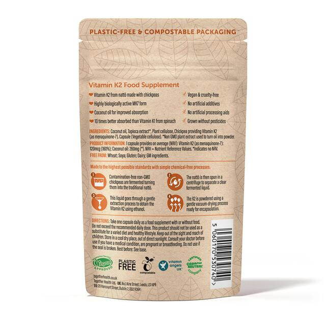 Together Health Vitamin K2, Natural Plant Source thumbnail 2