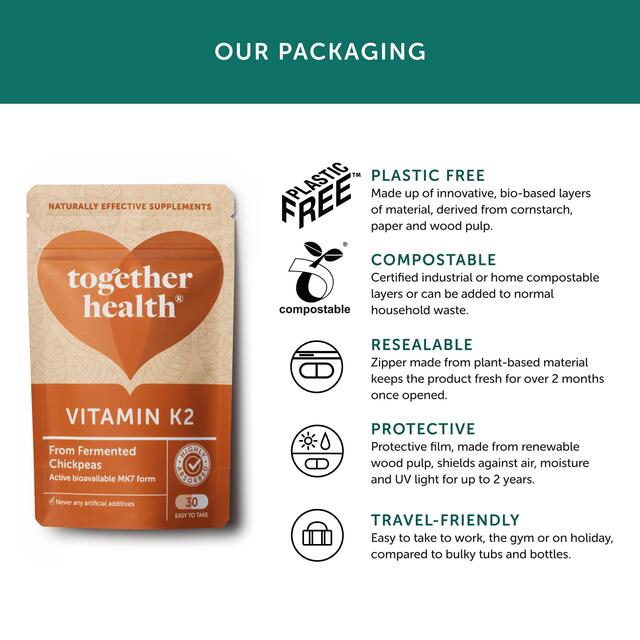 Together Health Vitamin K2, Natural Plant Source thumbnail 8