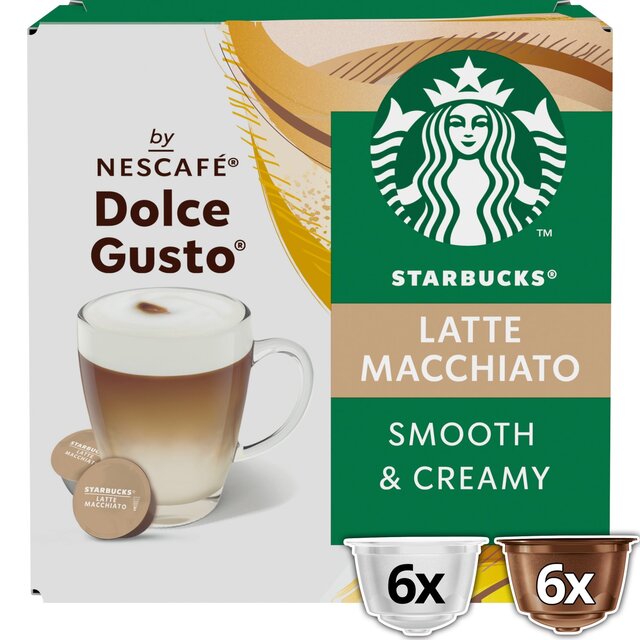 STARBUCKS Latte Macchiato Coffee Pods by NESCAFE Dolce Gusto