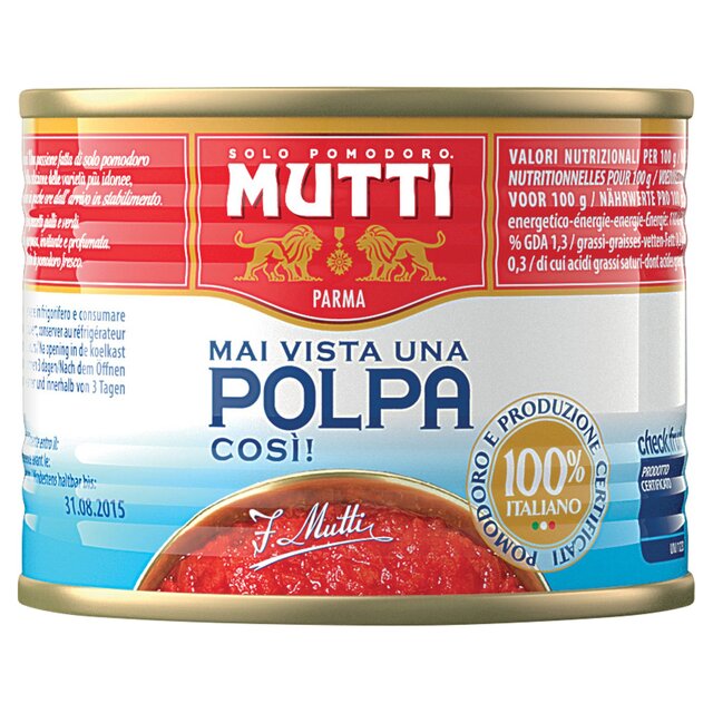Mutti Polpa Finely Chopped Italian Tomatoes