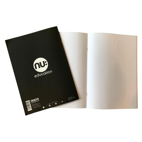 Nu Education A4 Sketchbook Black - Plain Pages thumbnail 4