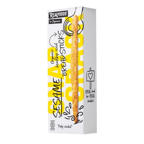 Realfoods Organic Sesame Breadsticks thumbnail 4