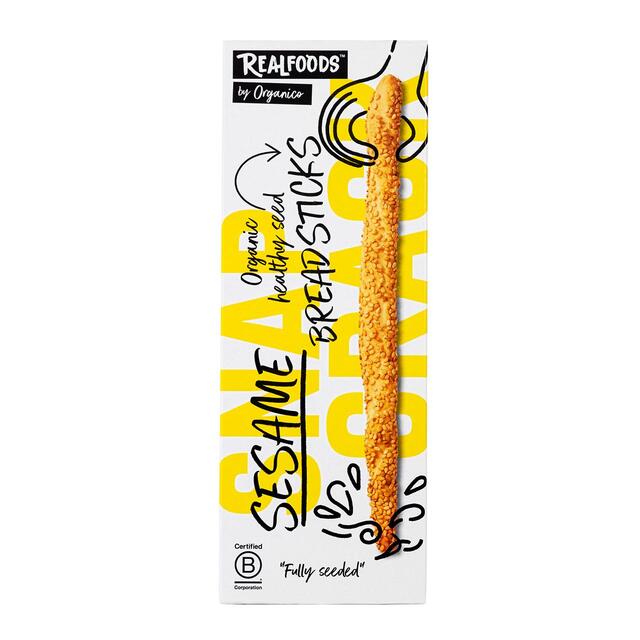 Realfoods by Organico Organic Sesame Breadsticks thumbnail 2