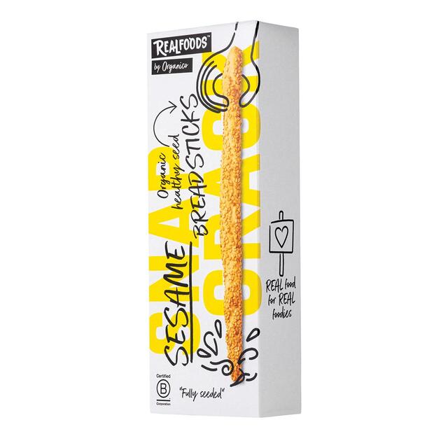 Realfoods by Organico Organic Sesame Breadsticks thumbnail 4