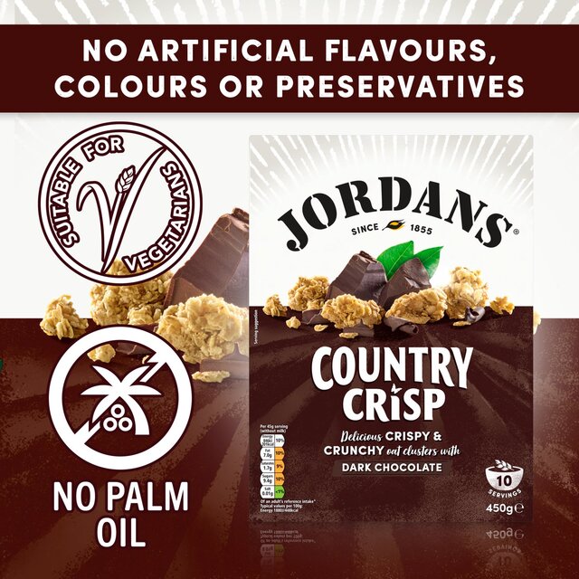 Jordans Country Crisp Dark Chocolate Breakfast Cereal thumbnail 3