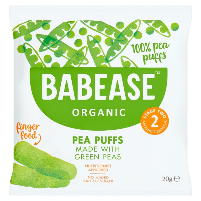 Babease Organic Baby Snack Pea Puffs, 7 mths+ thumbnail 2