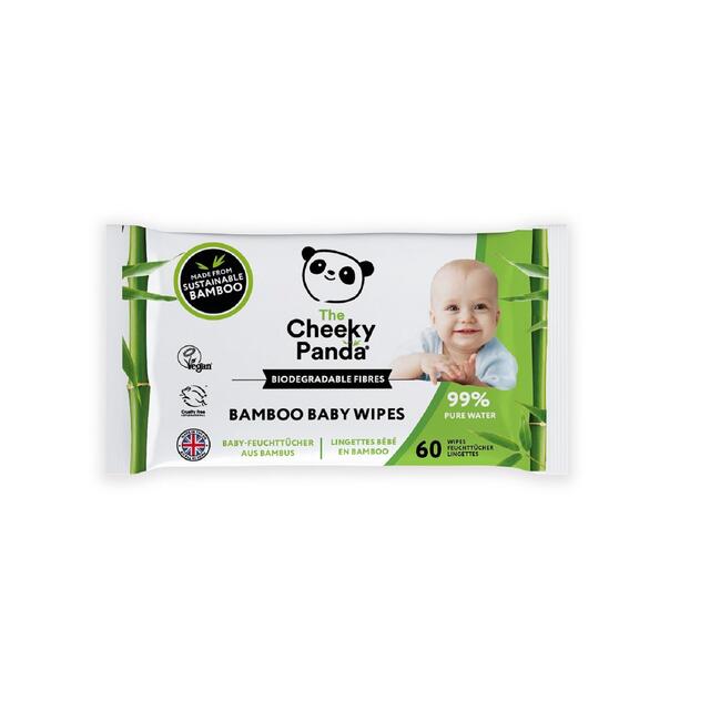 The Cheeky Panda Biodegradable Bamboo Baby Wipes
