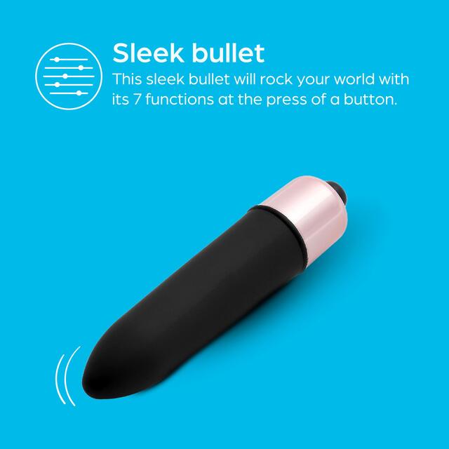 So Divine Whole Lotta Love 7 Function Vibrating Bullet Black thumbnail 5