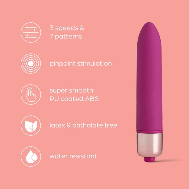 So Divine Afternoon Delight 10 Function Vibrating Bullet Pink thumbnail 2