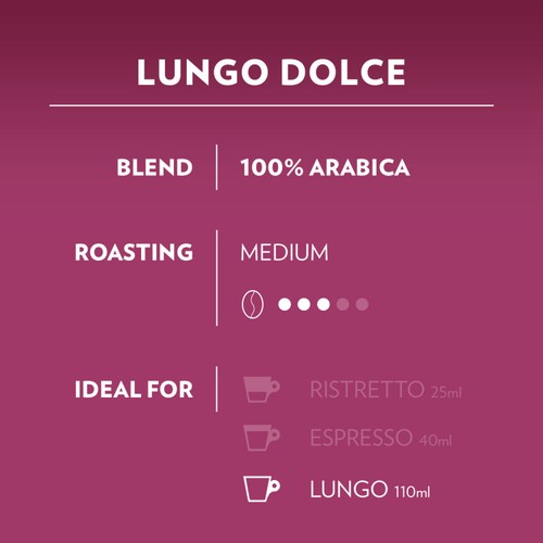 Lavazza A Modo Mio Lungo Dolce Capsules thumbnail 6
