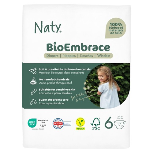Naty BioEmbrace Nappies Size 6 (16kg+) thumbnail 3