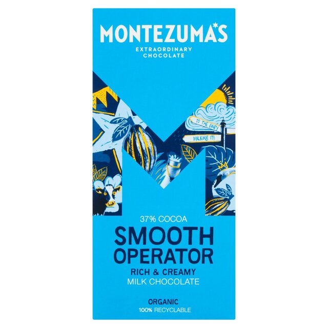 Montezuma's Smooth Operator Organic 37% Rich & Creamy Milk Chocolate Bar thumbnail 2