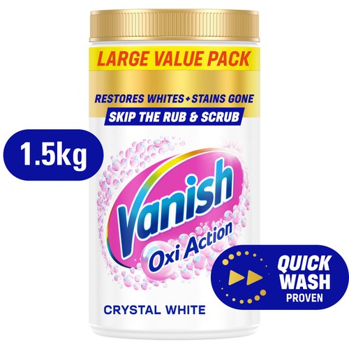 Vanish Oxi Action Fabric Stain Remover Powder Whites