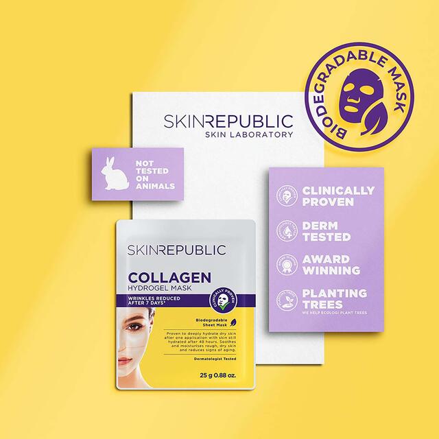 Skin Republic Biodegradable Collagen Hydrogel Face Mask thumbnail 5