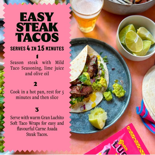 Gran Luchito Soft Taco Shell Tortilla Wraps thumbnail 3