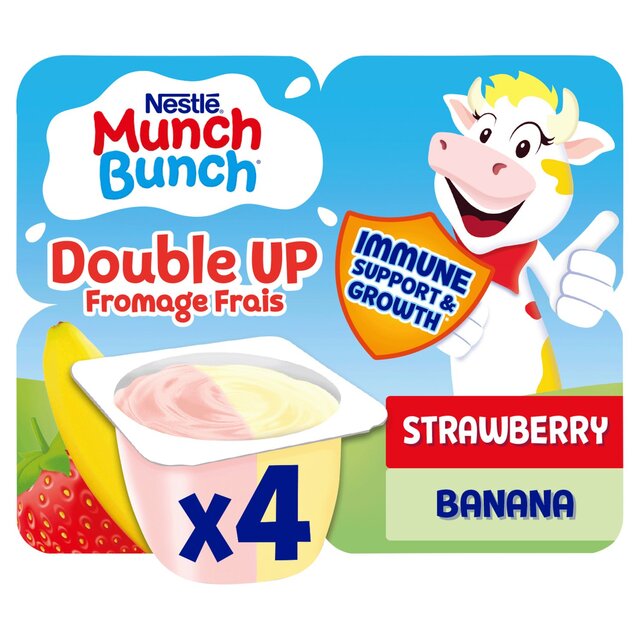 Munch Bunch Double Up Fromage Frais Strawberry & Banana