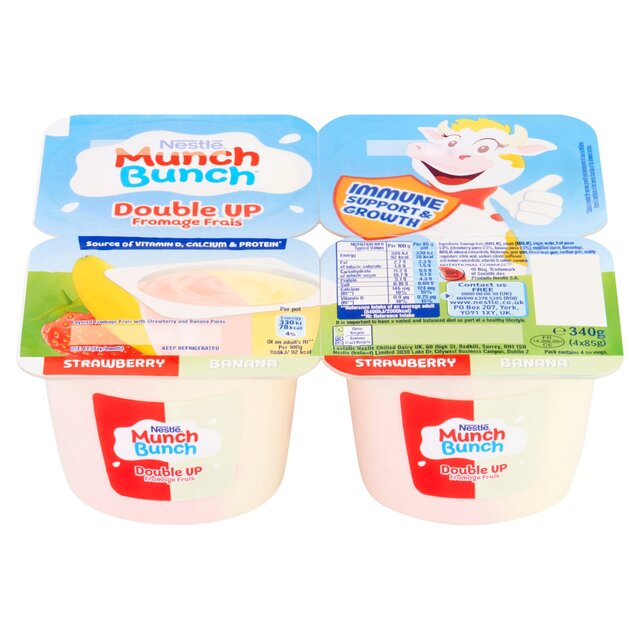 Munch Bunch Double Up Fromage Frais Strawberry & Banana thumbnail 3