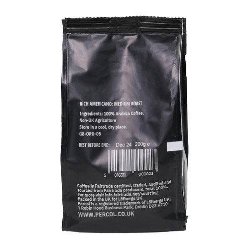 Percol Rich Americano Organic Ground Coffee thumbnail 5