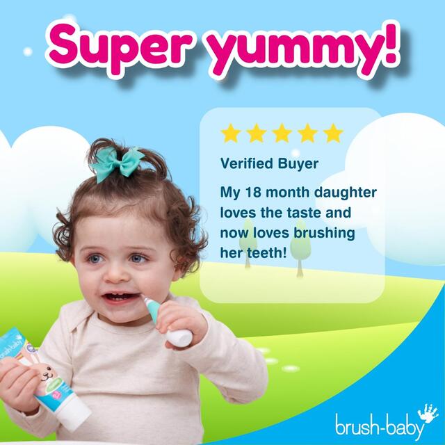 Brush-Baby Applemint Toothpaste, 0-3 Yrs thumbnail 2