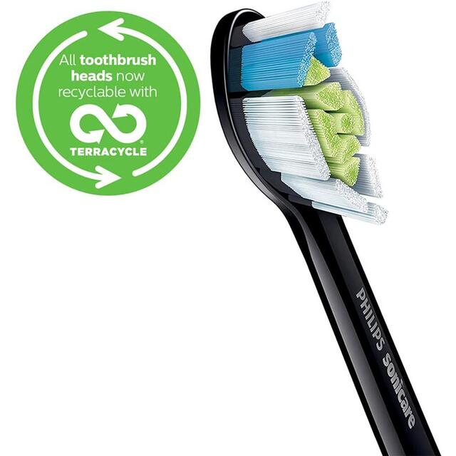 Philips Sonicare W2 Optimal White Toothbrush Heads, Black 4 Pack thumbnail 2