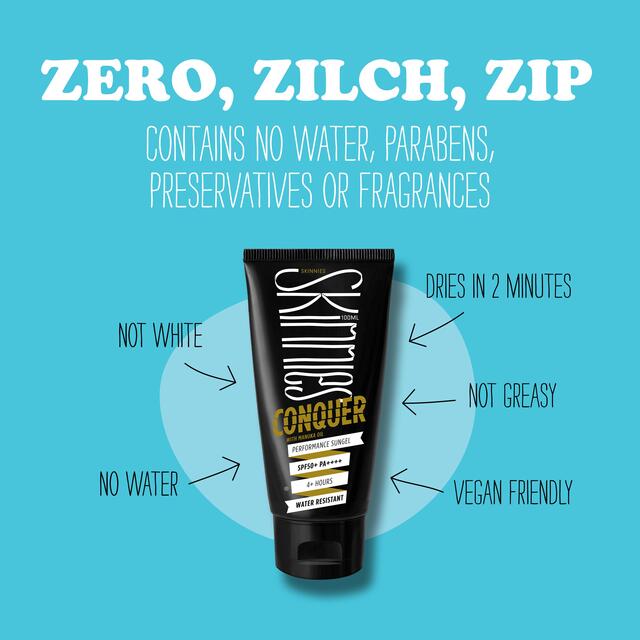 Skinnies SPF 50+ Sunscreen Sungel Conquer, Vegan thumbnail 3
