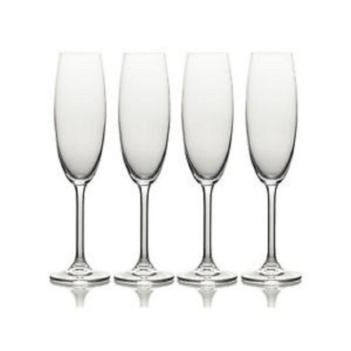 Mikasa Julie 8oz Champagne Flute Glasses Set of 4