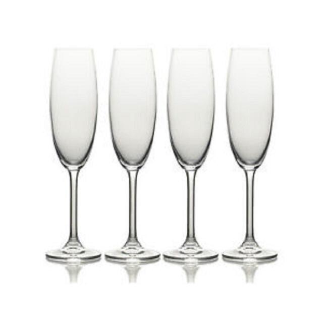 Mikasa Julie 8oz Champagne Flute Glasses Set of 4