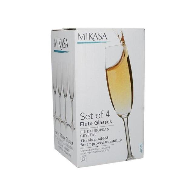 Mikasa Julie 8oz Champagne Flute Glasses Set of 4 thumbnail 4