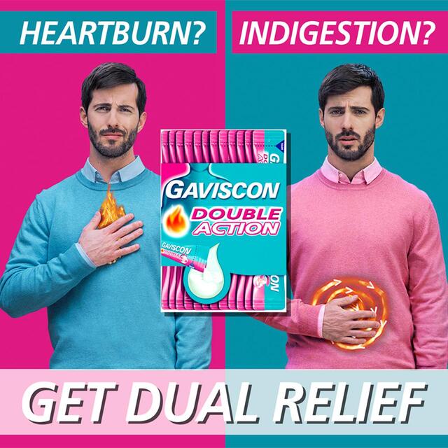 Gaviscon Heartburn & Indigestion Peppermint Liquid Sachets thumbnail 3