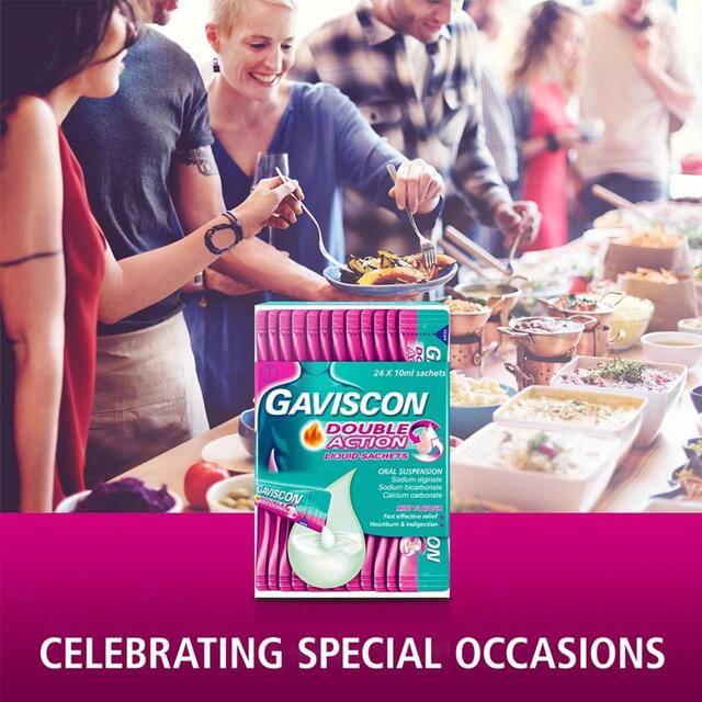 Gaviscon Heartburn & Indigestion Peppermint Liquid Sachets thumbnail 9