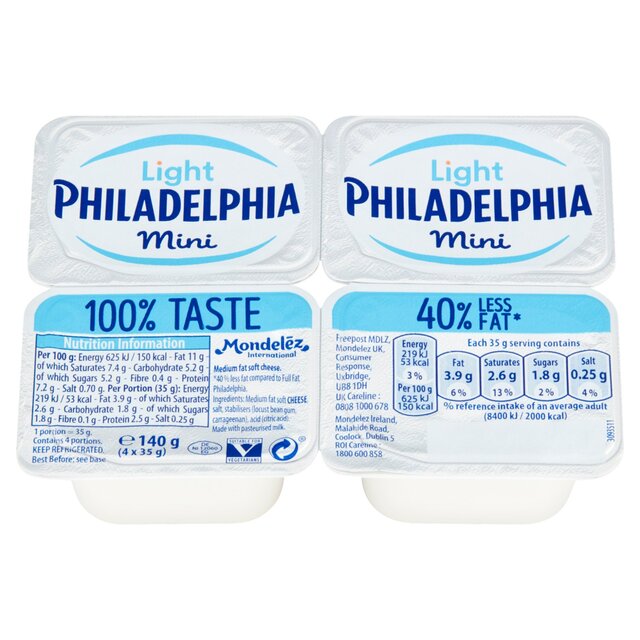 Philadelphia Light Soft Cream Cheese Snacks Mini Tub thumbnail 4