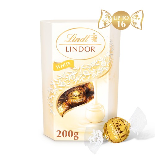 Lindt Lindor White Chocolate Truffles Box thumbnail 4