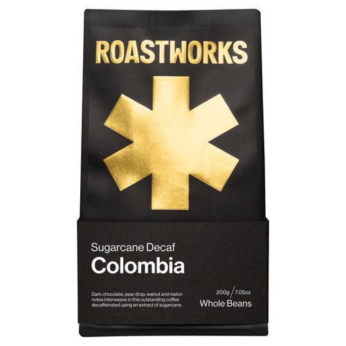Roastworks Decaf Colombia Whole Bean Coffee