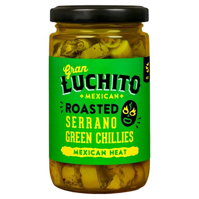 Gran Luchito Roasted Sliced Serrano Green Chillies for Fajita & Taco thumbnail 2