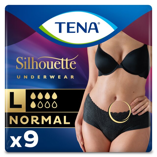 TENA Silhouette Normal Noir Incontinence Pants Large