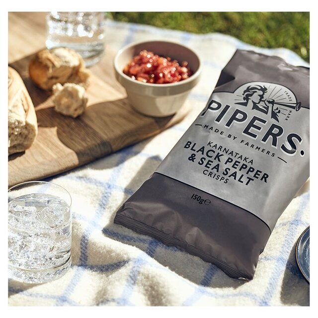 Pipers Karnataka Black Pepper & Sea Salt Sharing Bag Crisps thumbnail 2