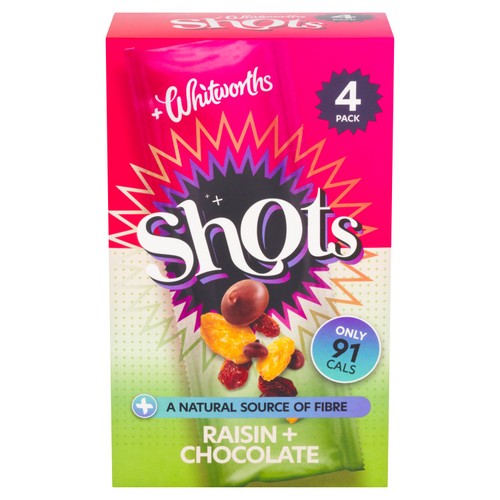 Whitworths Shots Snack Pack Raisin & Chocolate thumbnail 3