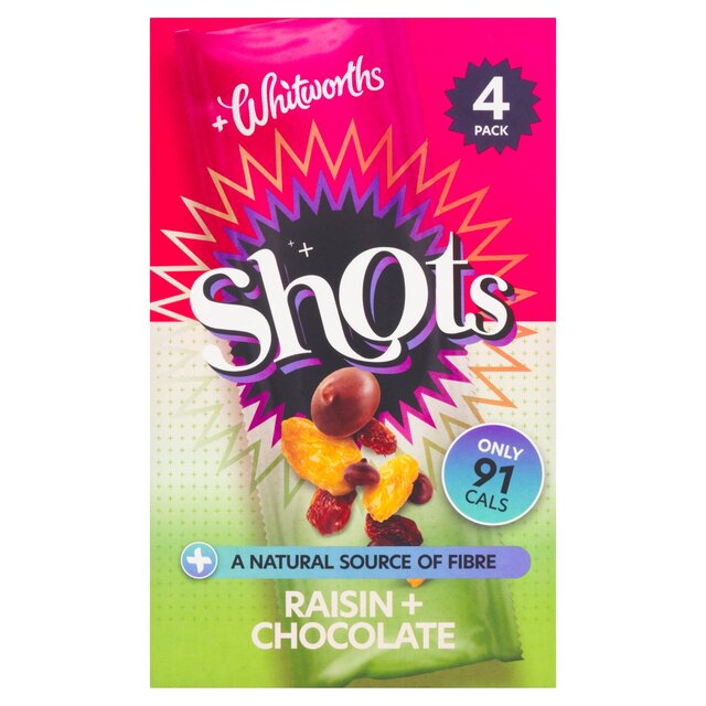 Whitworths Shots Snack Pack Raisin & Chocolate thumbnail 5