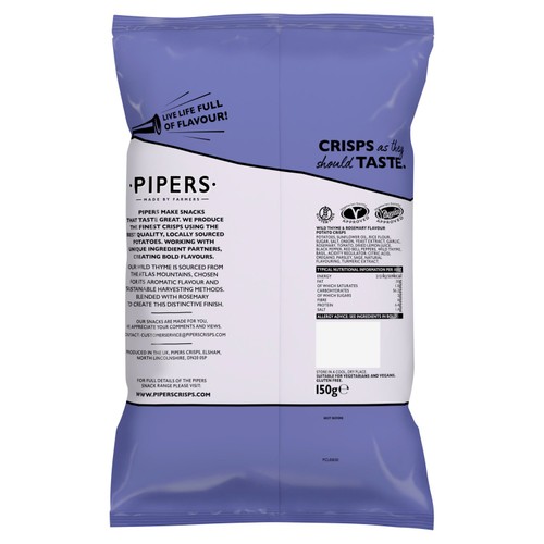 Pipers Atlas Mountains Wild Thyme & Rosemary Sharing Bag Crisps thumbnail 2