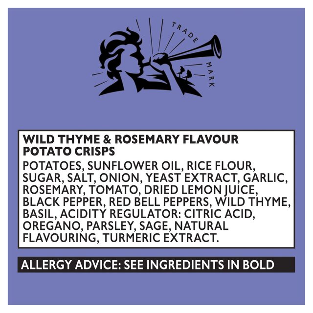Pipers Atlas Mountains Wild Thyme & Rosemary Sharing Bag Crisps thumbnail 4