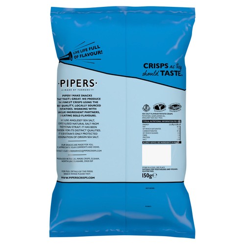 Pipers Anglesey Sea Salt Sharing Bag Crisps thumbnail 2