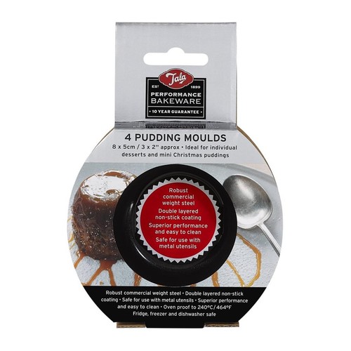 Tala 4 Non-stick Pudding Moulds, Single portion  thumbnail 4