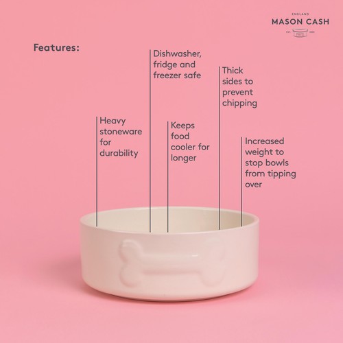 Mason Cash Colour Mix Cream Dog Bowl 20cm thumbnail 5