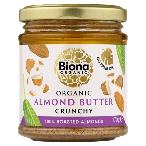 Biona Organic Almond Butter - Crunchy