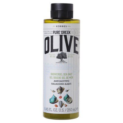 Korres Natural Pure Greek Olive & Sea Salt Shower Gel, Vegan