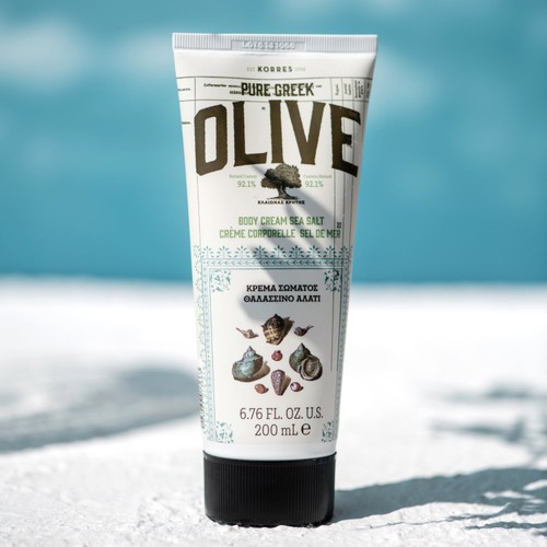 Korres Natural Pure Greek Olive & Sea Salt Body Cream, Vegan thumbnail 3
