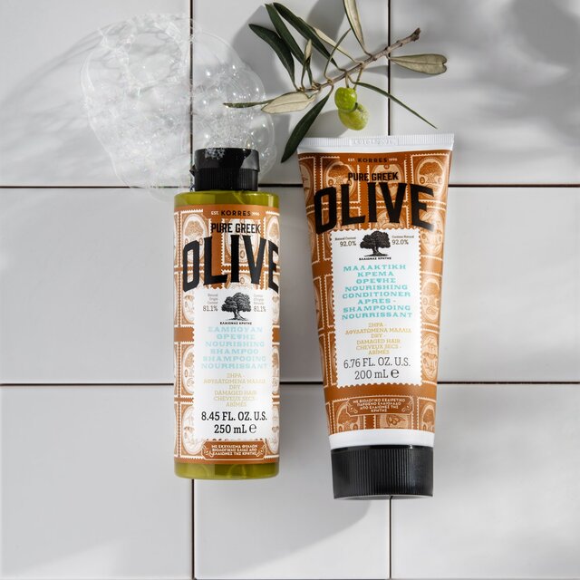 Korres Natural Pure Greek Olive Nourishing Shampoo, Dry & Damaged Hair thumbnail 2